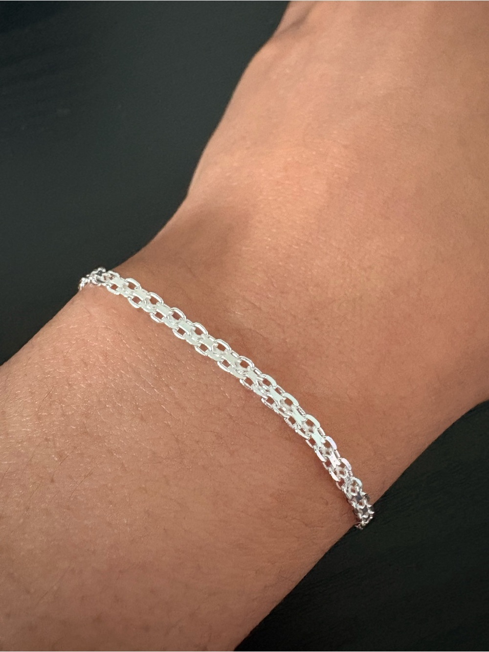 Sterling Silver Bismark Bracelet 7”